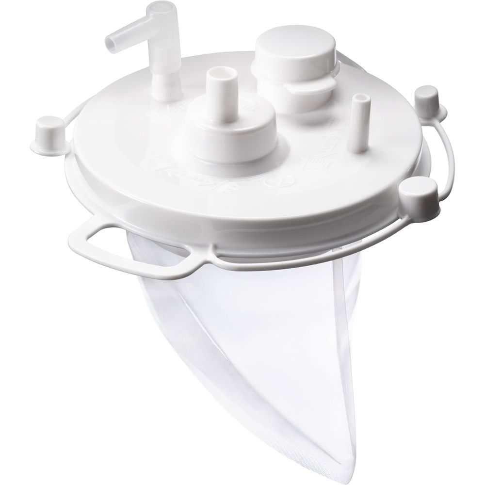Suction Canisters 1000cc Suction Liner, White Lid
