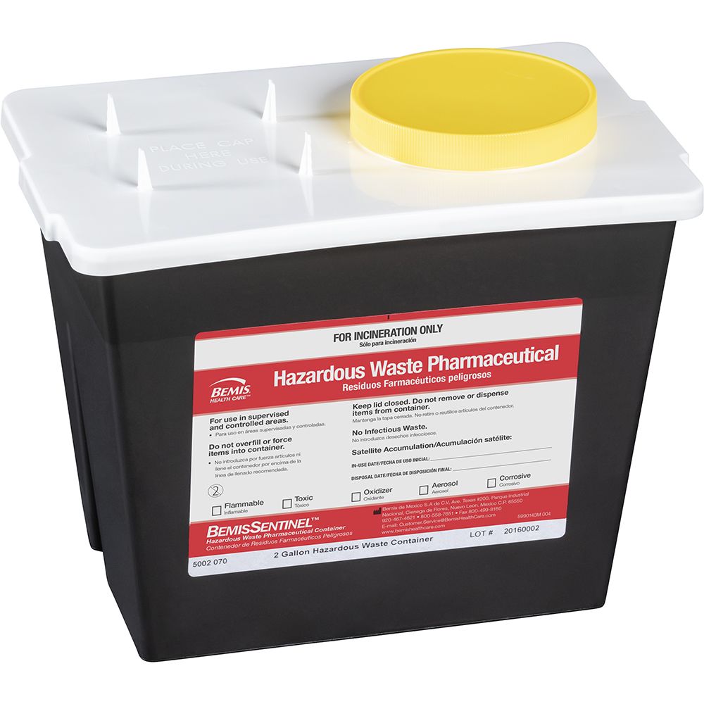 2-Gallon Hazardous Waste Pharmaceutical Container